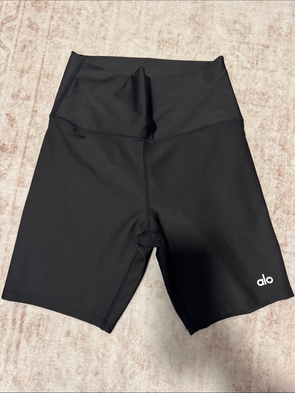 ALO Yoga Black High-Rise Bike Shorts